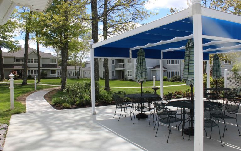 Outdoor dining patio